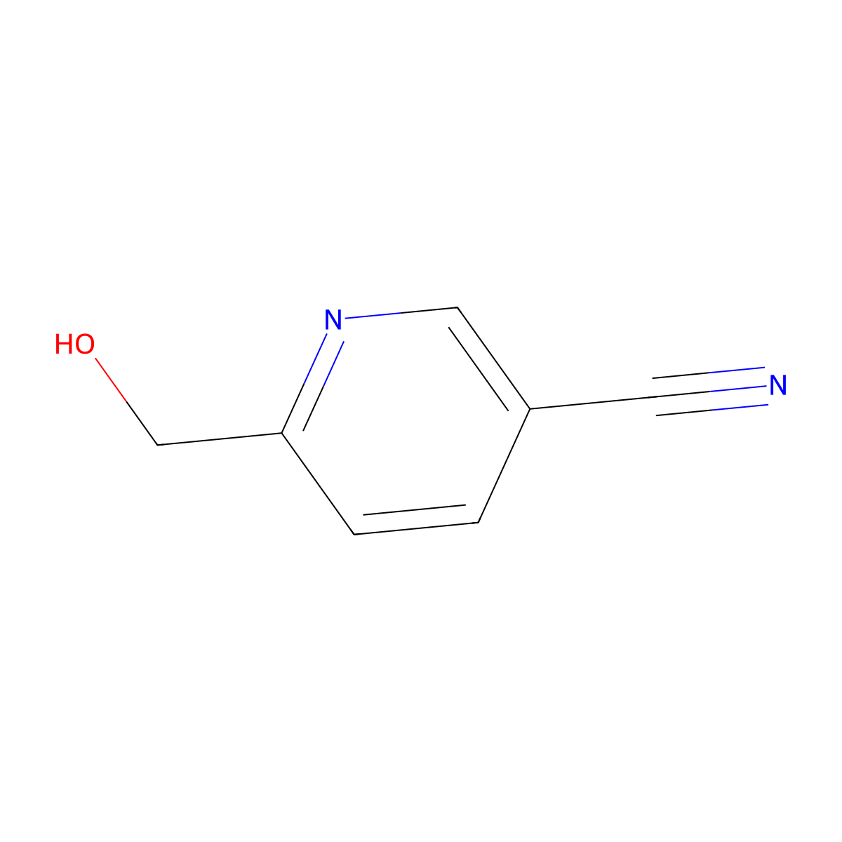 6-(Hydroxymethyl)pyridine-3-carbonitrile molecular structure, CAS 31795-61-6