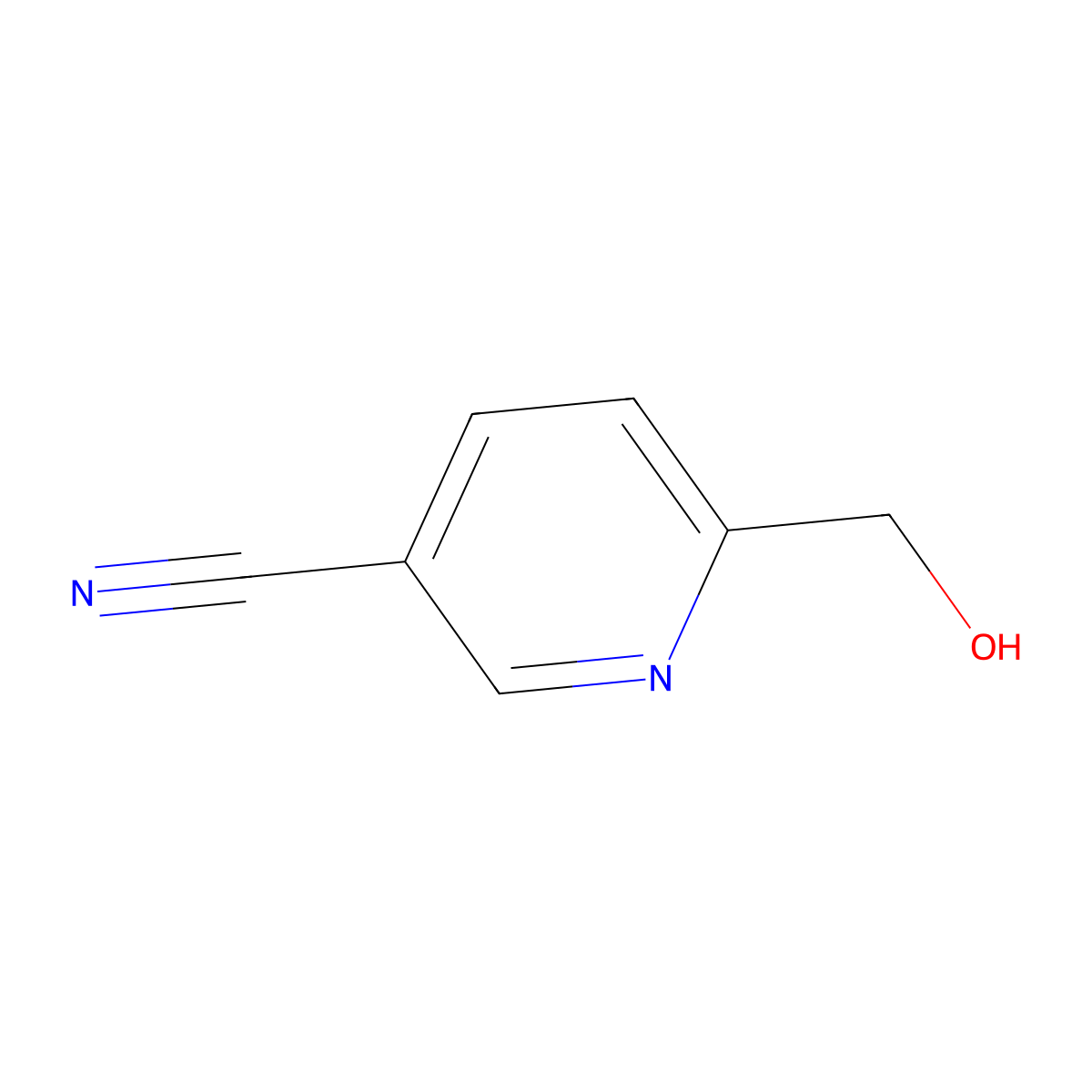 6-(Hydroxymethyl)pyridine-3-carbonitrile molecular structure, CAS 31795-61-6