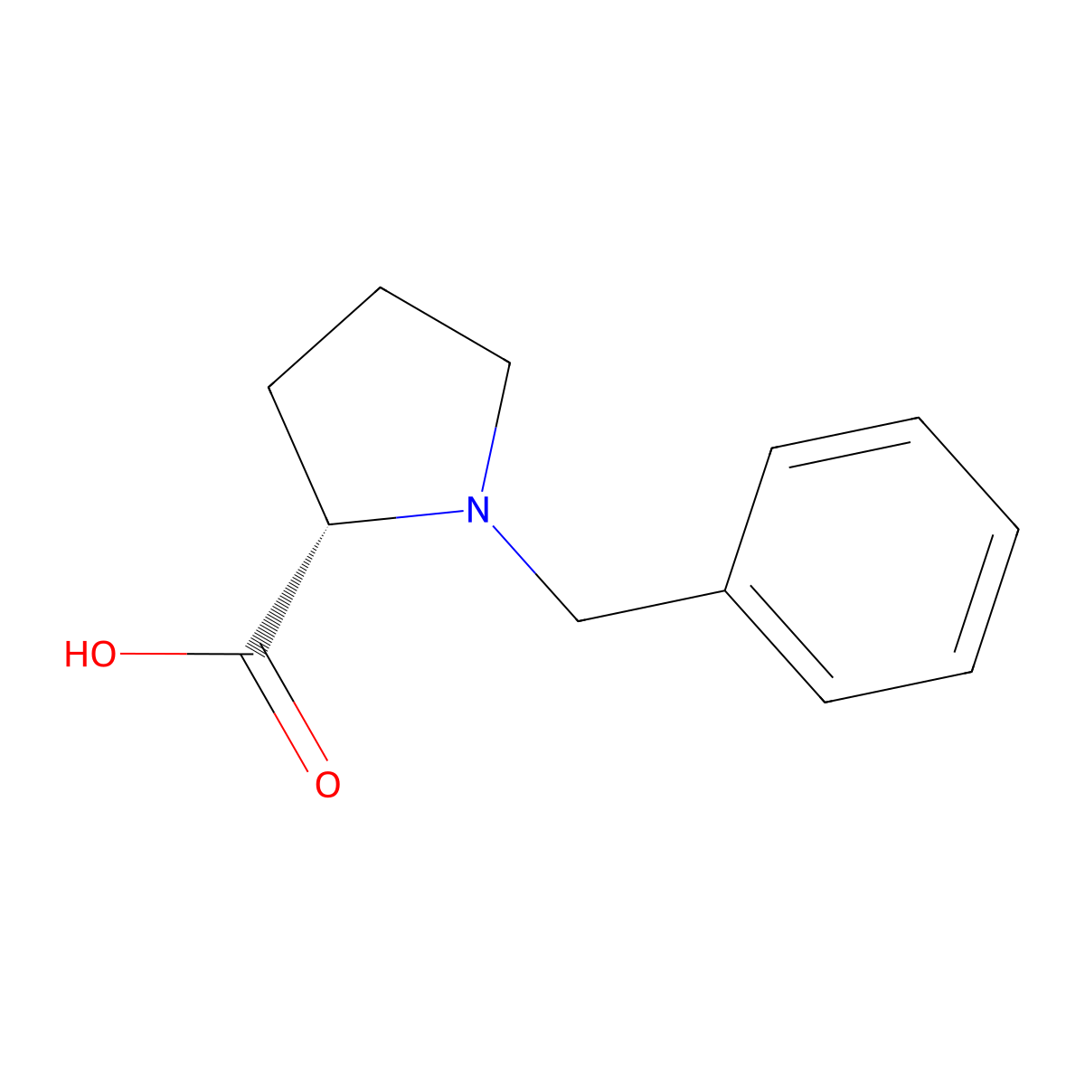N-Benzyl-L-proline molecular structure, CAS 31795-93-4