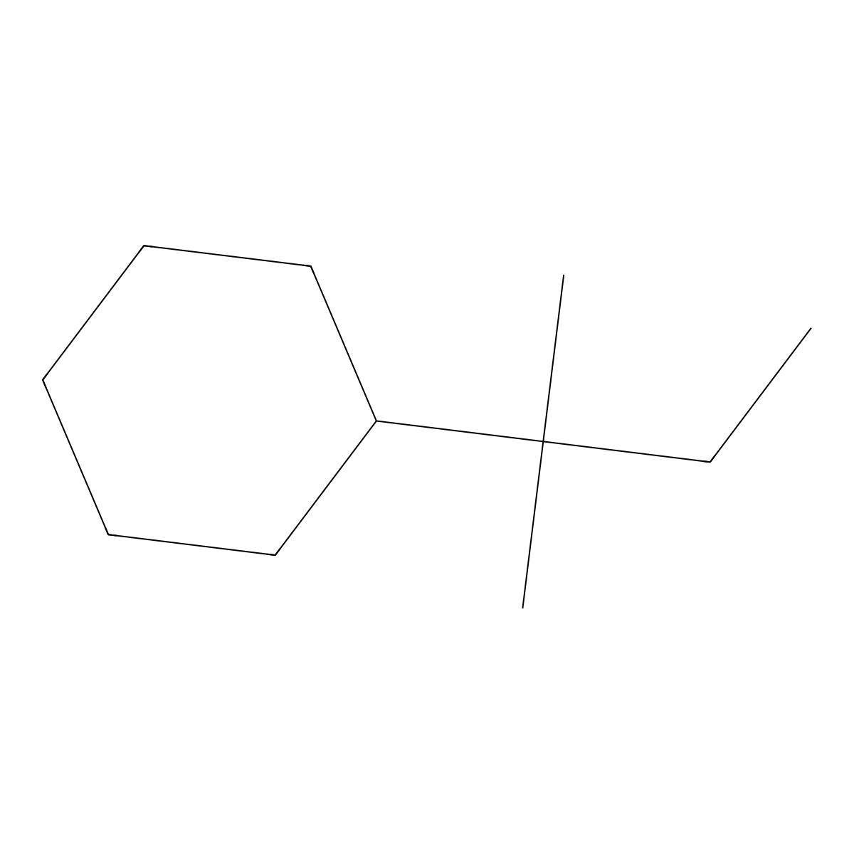 tert-Pentylcyclohexane molecular structure, CAS 31797-64-5