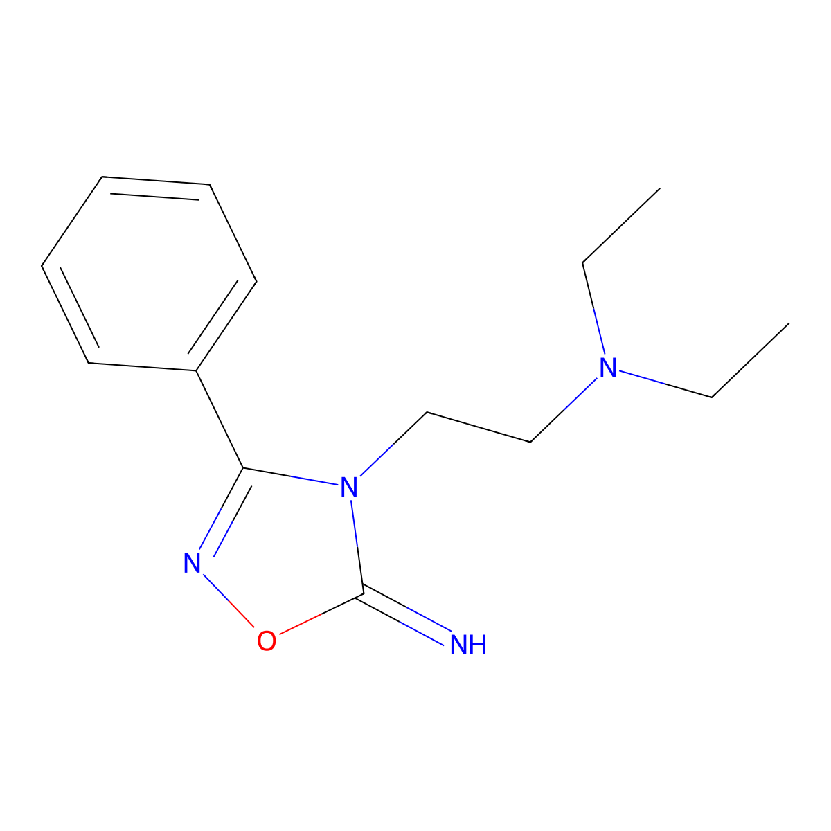 Imolamine molecular structure, CAS 318-23-0