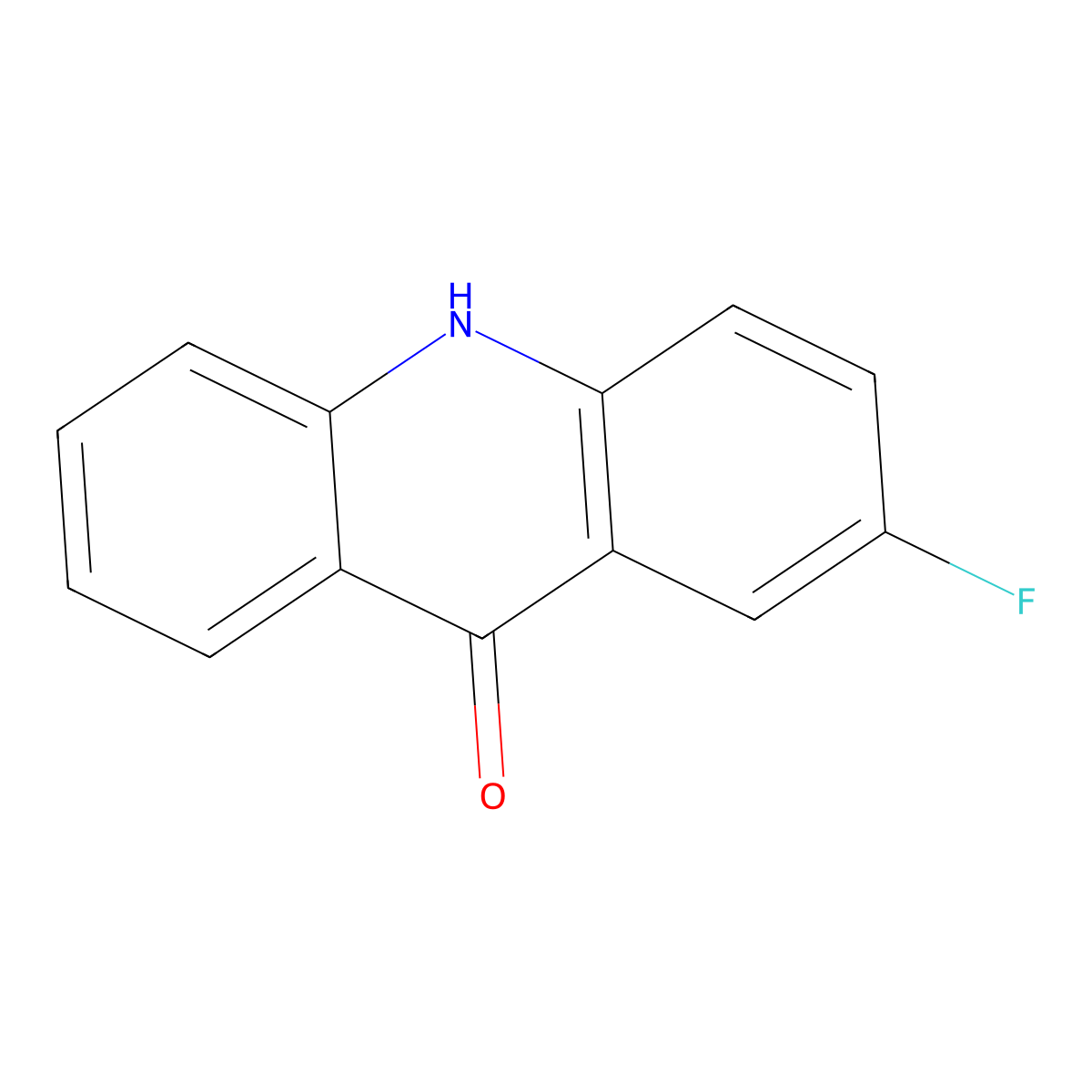 2-fluoro-9(10H)-acridinone molecular structure, CAS 318-31-0