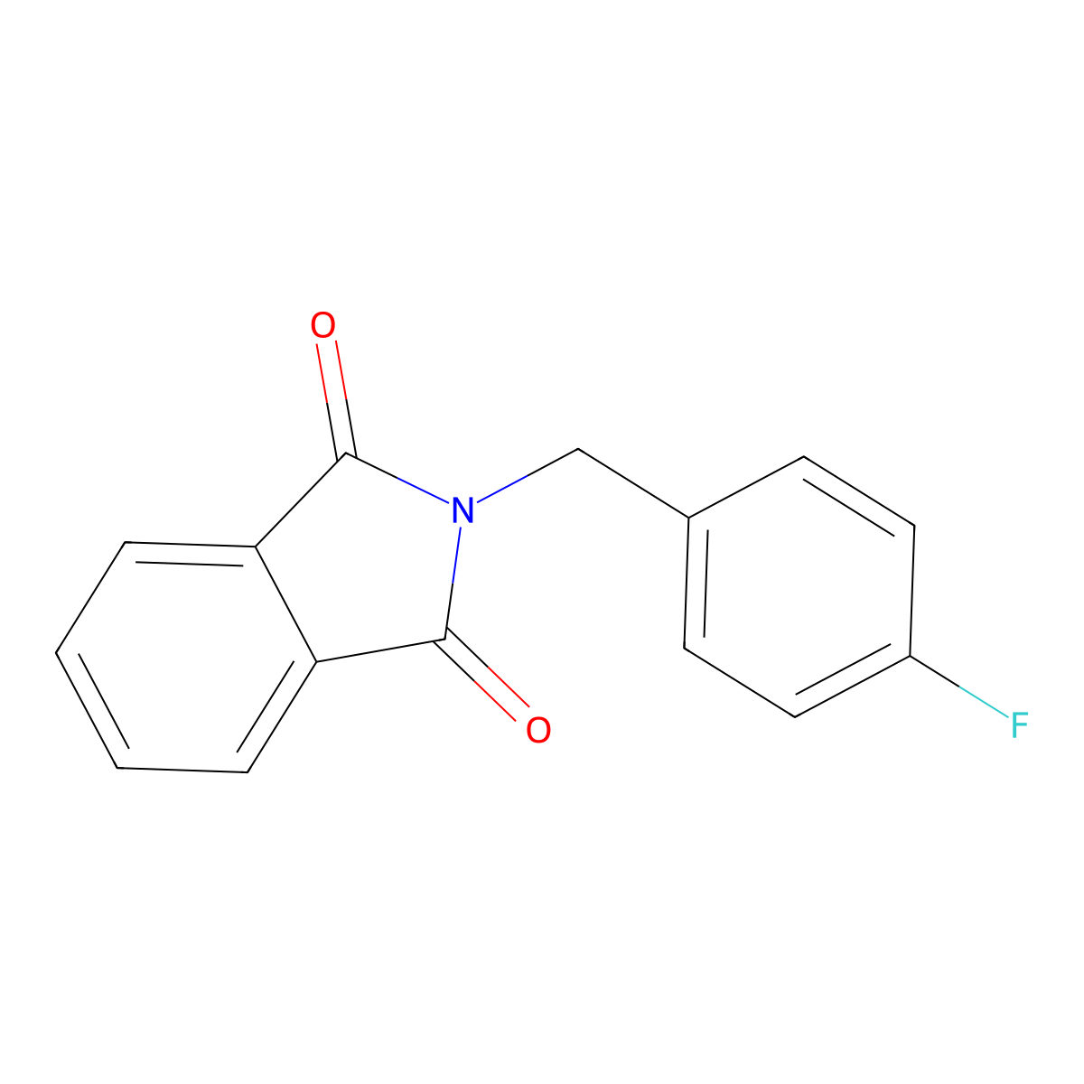 N-(4-Fluorobenzyl)phthalimide molecular structure, CAS 318-49-0