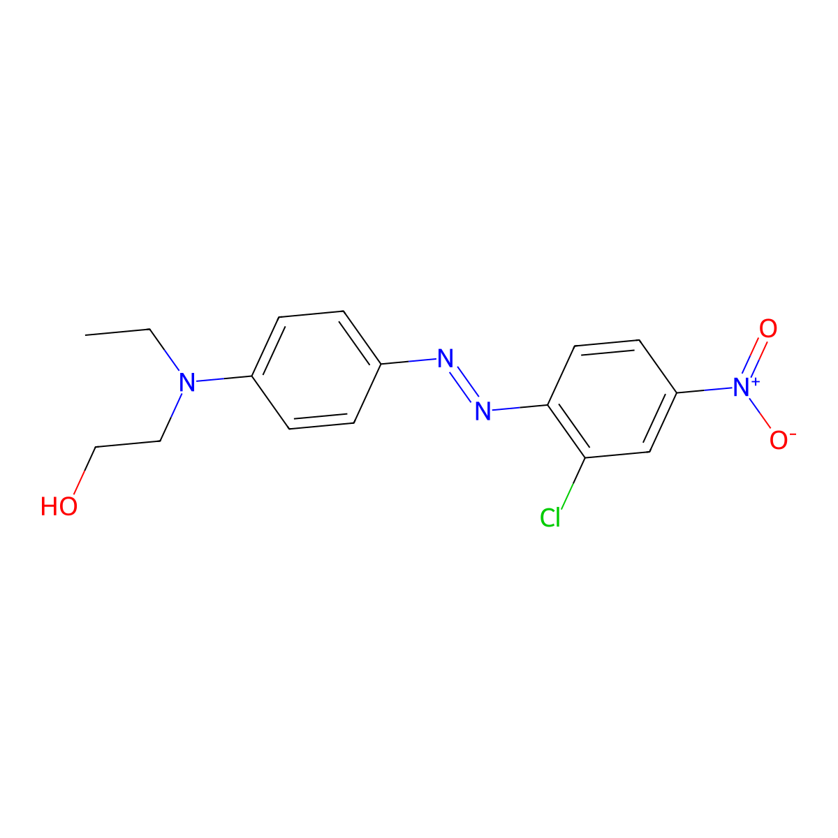 Disperse Red 13 molecular structure, CAS 3180-81-2