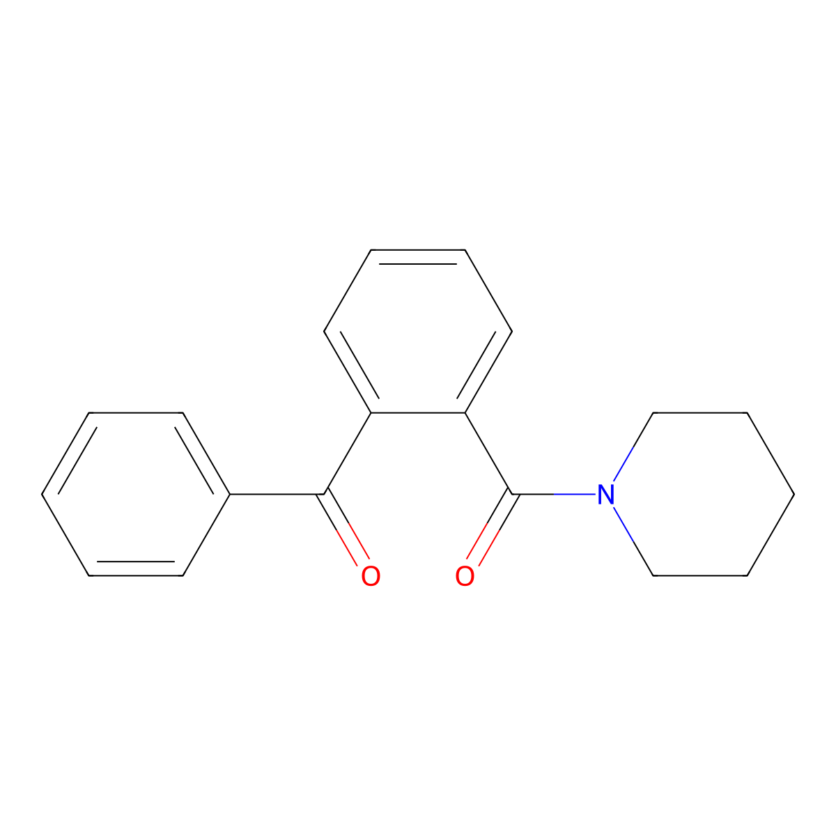 Piperidine, 1-(o-benzoylbenzoyl)- molecular structure, CAS 31802-12-7