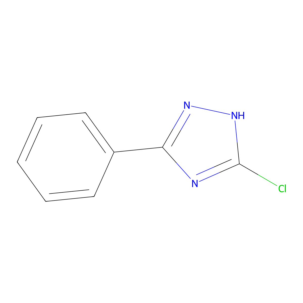 5-Chloro-3-phenyl-1H-1,2,4-triazole molecular structure, CAS 31803-05-1