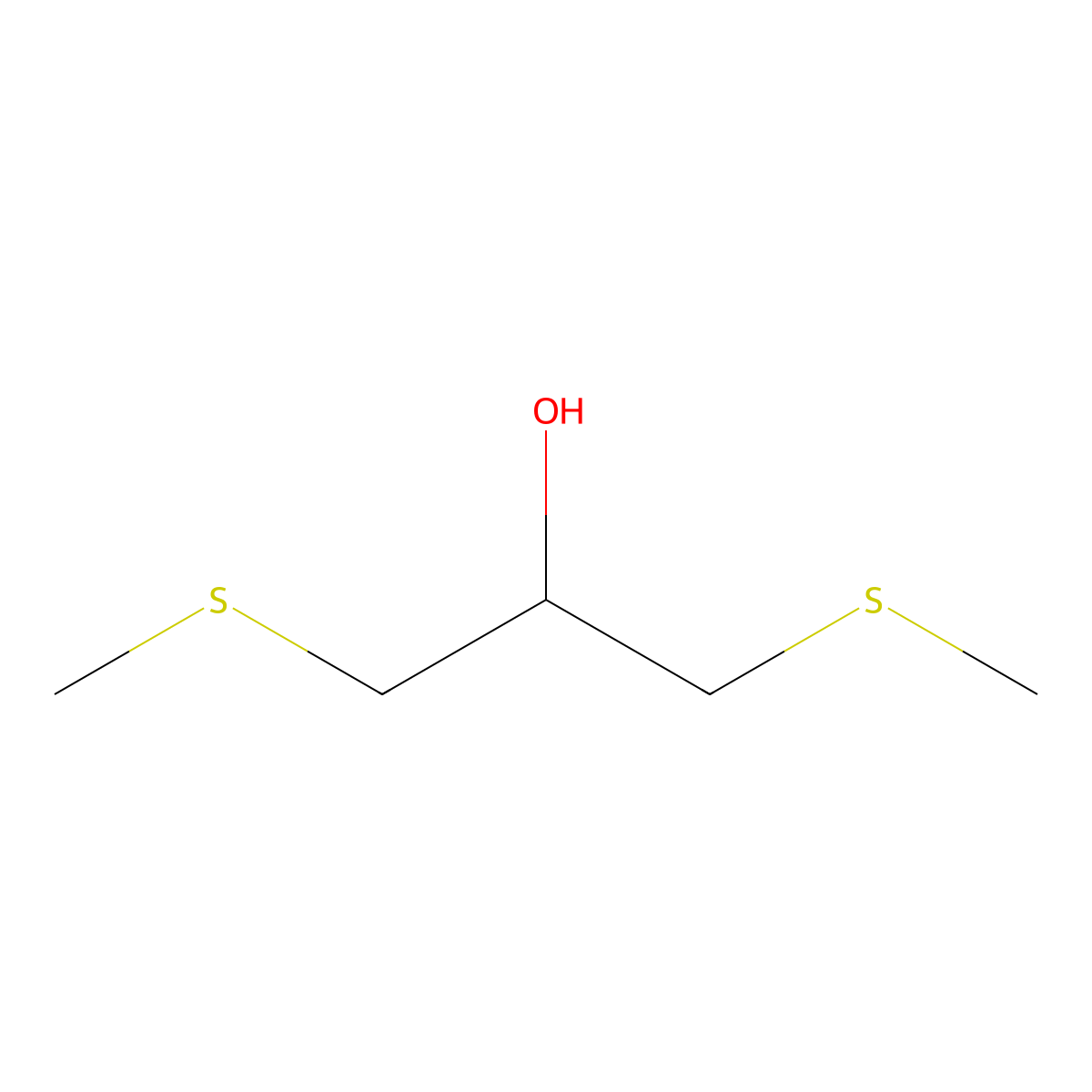 1,3-Bis(methylthio)-2-propanol molecular structure, CAS 31805-83-1