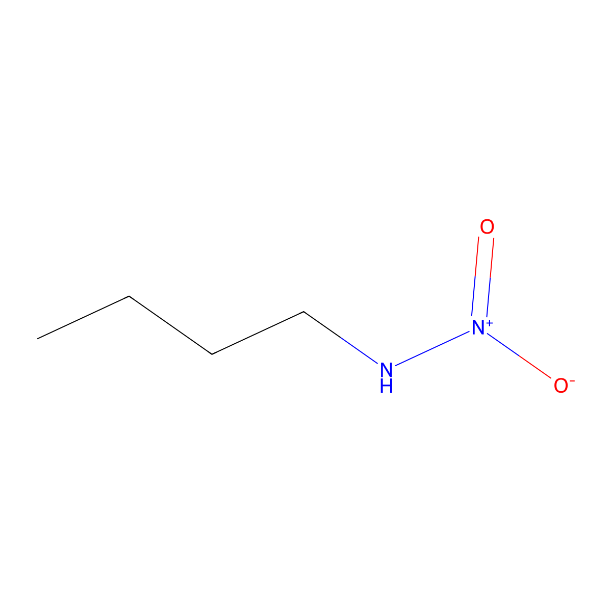 1-Butanamine, N-nitro- molecular structure, CAS 3182-75-0