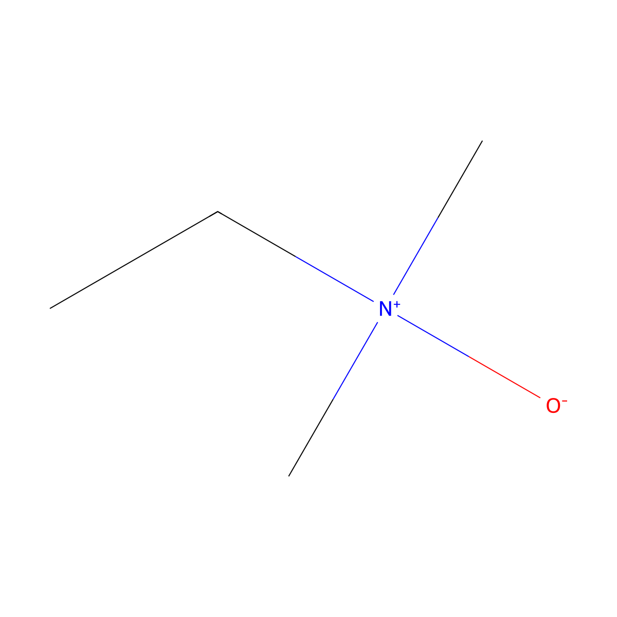 dimethylethylamine-N-oxide molecular structure, CAS 31820-06-1