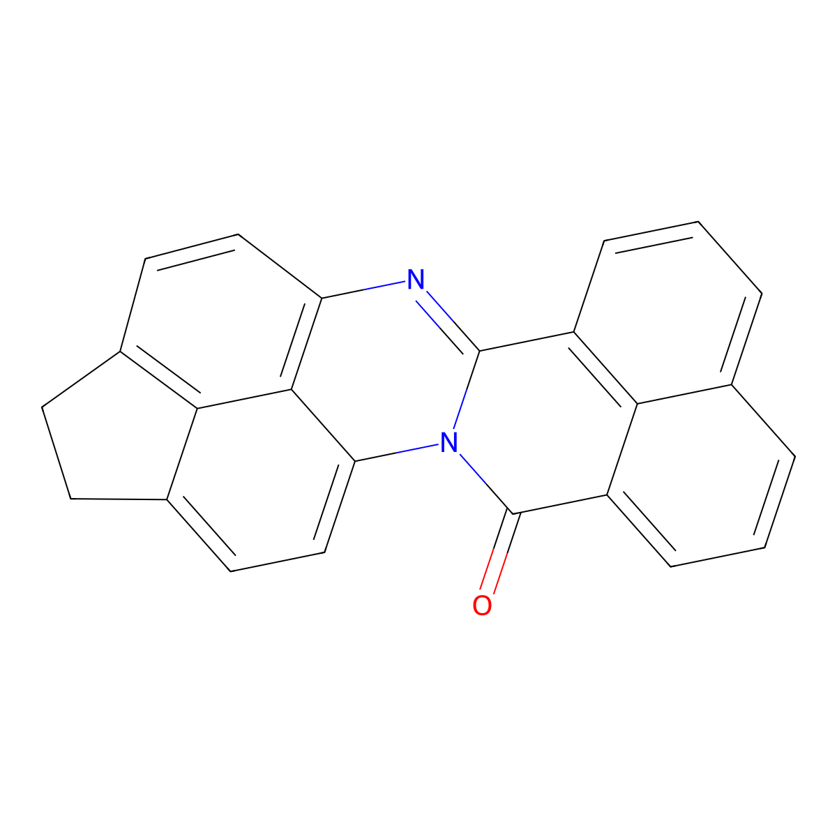 1,2-dihydro-12H-benzo[4,5]isoquino[2,1-a]cyclopenta[gh]perimidin-12-one molecular structure, CAS 31820-88-9