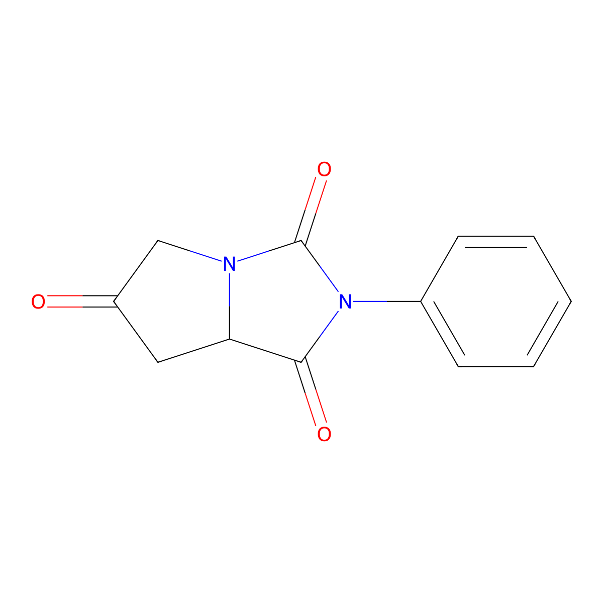 2-phenyldihydro-1H-pyrrolo[1,2-c]imidazole-1,3,6(2H,5H)-trione molecular structure, CAS 318247-26-6