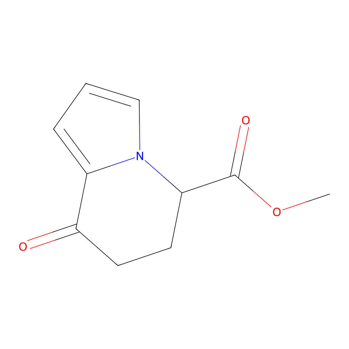 methyl 8-oxo-6,7-dihydro-5H-indolizine-5-carboxylate molecular structure, CAS 318247-33-5