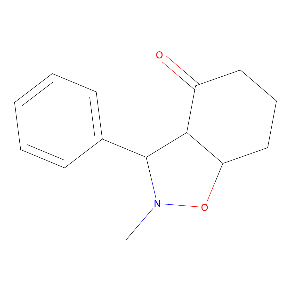 2-methyl-3-phenylhexahydro-1,2-benzisoxazol-4(2H)-one molecular structure, CAS 318248-52-1
