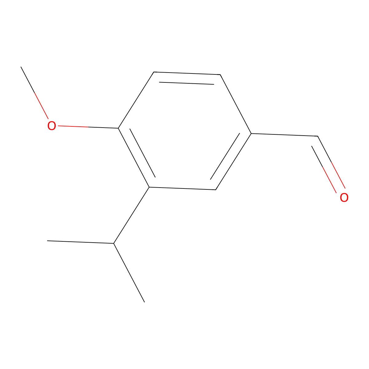 3-Isopropyl-4-methoxybenzaldehyde molecular structure, CAS 31825-29-3
