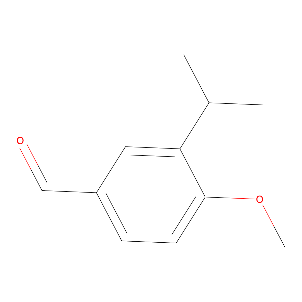 3-Isopropyl-4-methoxybenzaldehyde molecular structure, CAS 31825-29-3