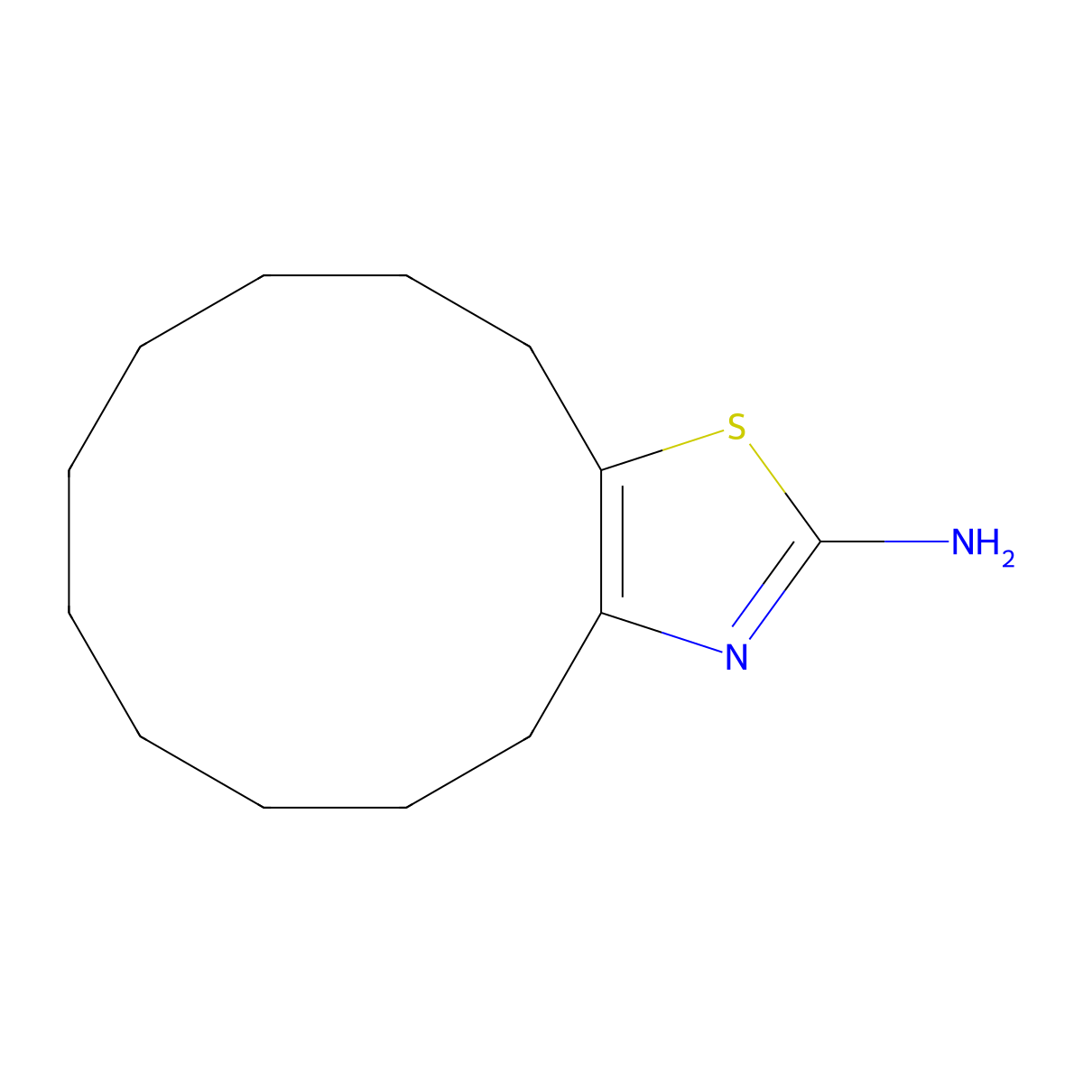 4,5,6,7,8,9,10,11,12,13-Decahydrocyclododeca[d][1,3]thiazol-2-amine molecular structure, CAS 31825-89-5
