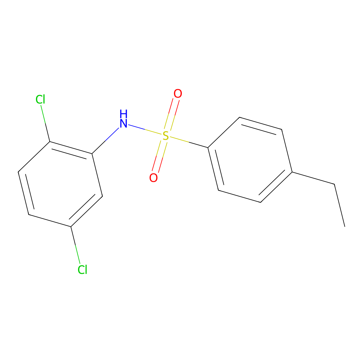 N-(2,5-dichlorophenyl)-4-ethylbenzenesulfonamide molecular structure, CAS 318259-11-9