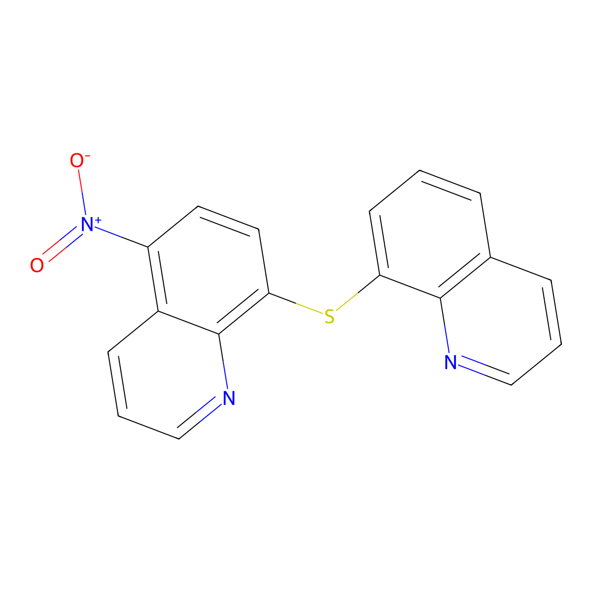 5-Nitro-8-(8-quinolylthio)quinoline molecular structure, CAS 318259-77-7