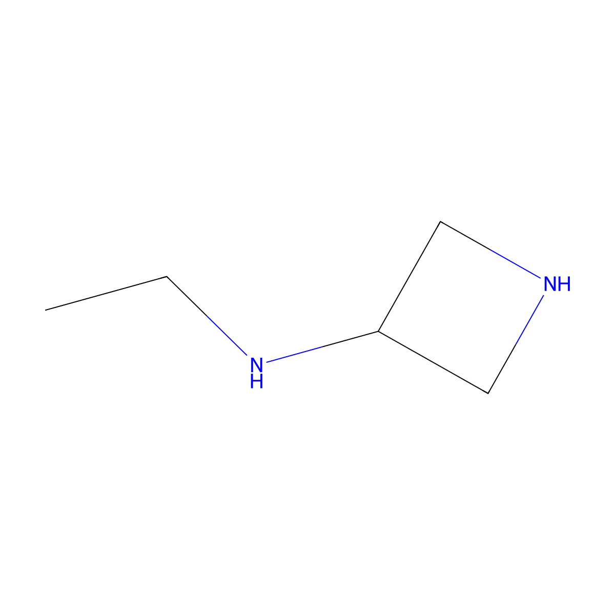 N-ethylazetidin-3-amine molecular structure, CAS 318269-51-1
