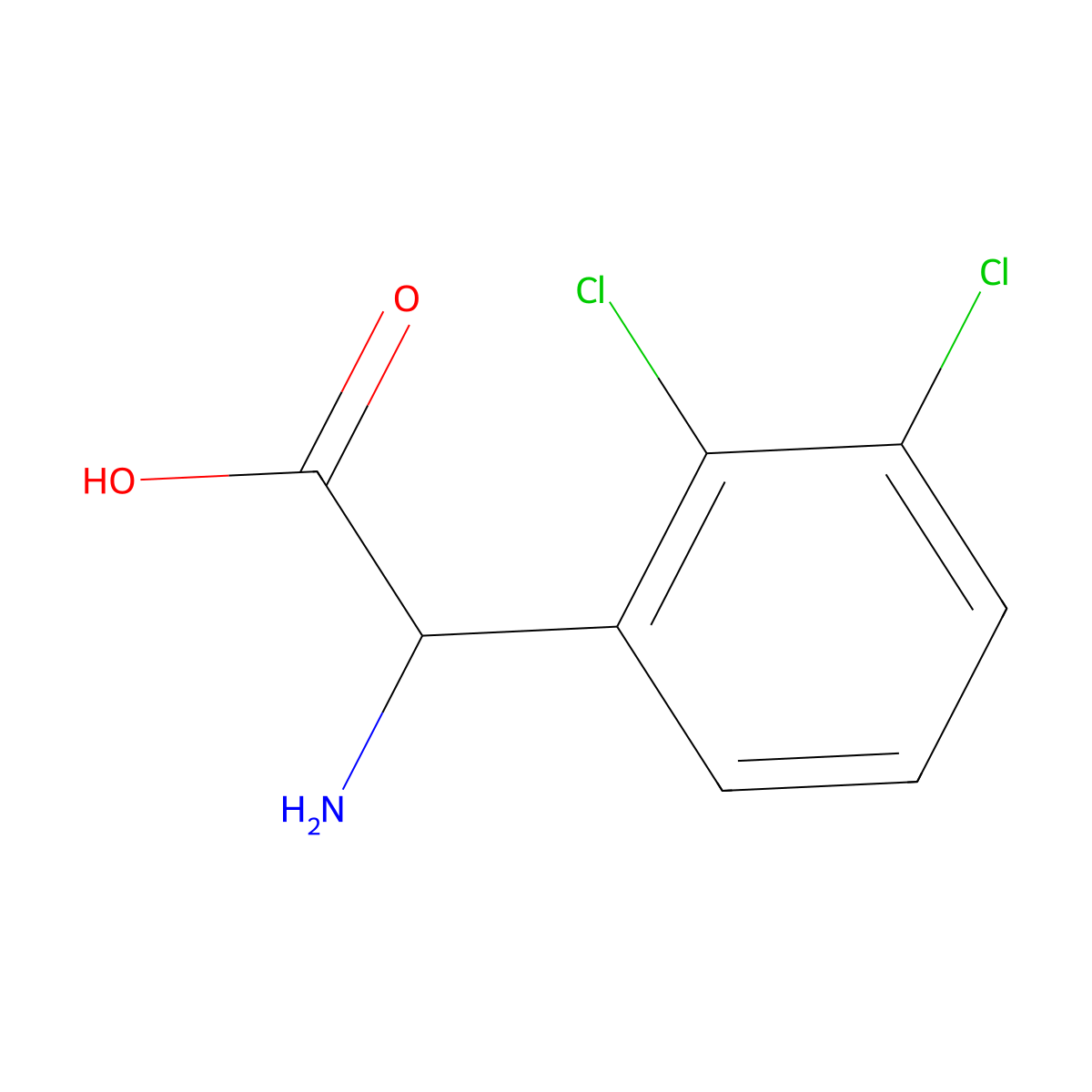 Amino-(2,3-dichloro-phenyl)-acetic acid molecular structure, CAS 318270-11-0