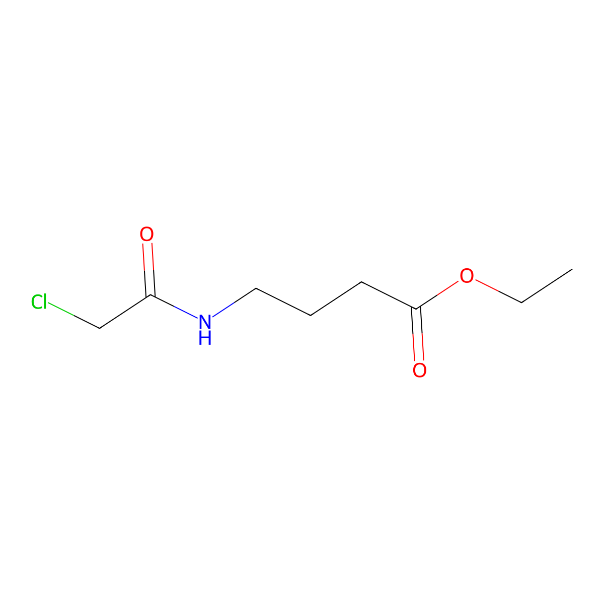 Ethyl 4-(2-chloroacetamido)butanoate molecular structure, CAS 318271-37-3