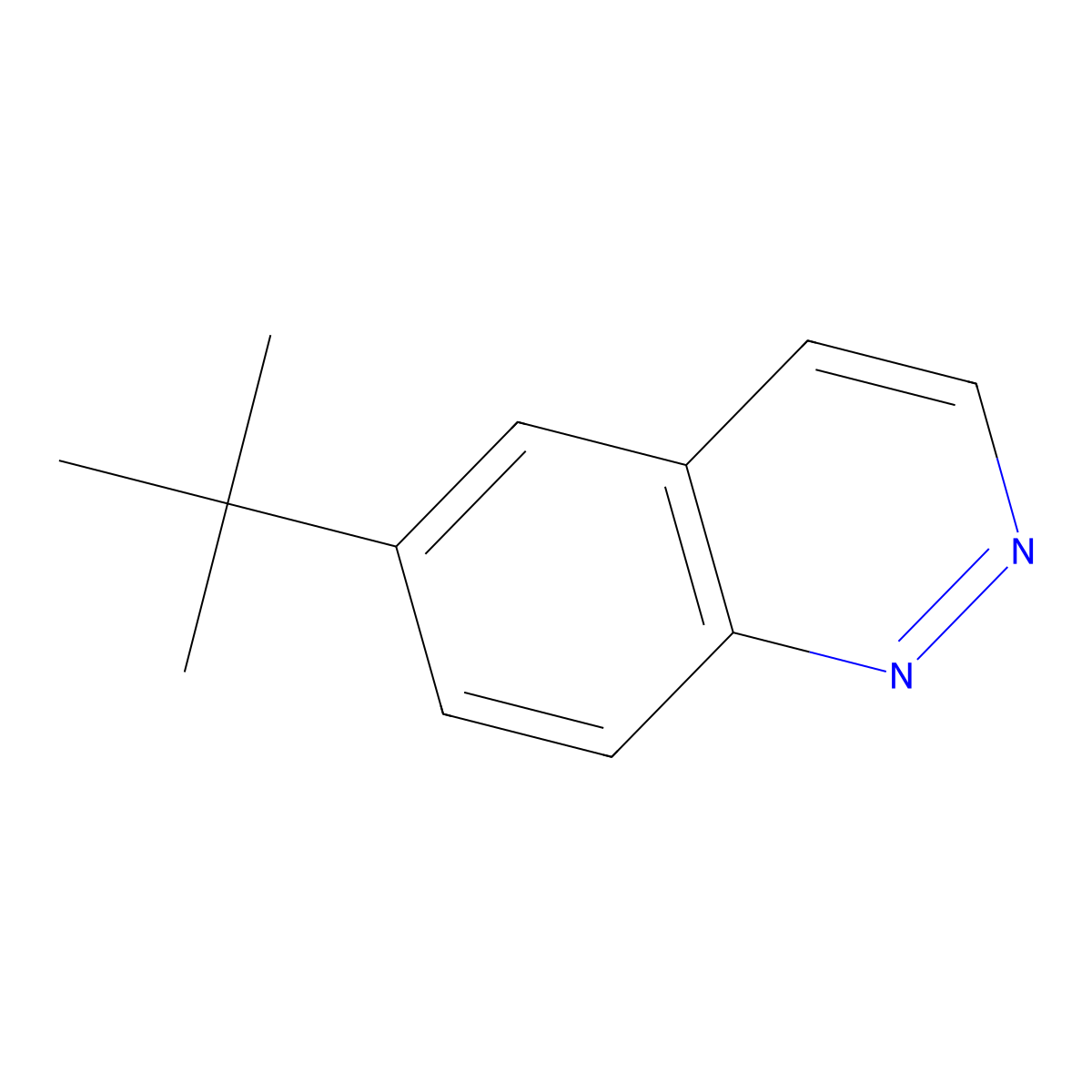 6-(1,1-Dimethylethyl)cinnoline molecular structure, CAS 318276-70-9