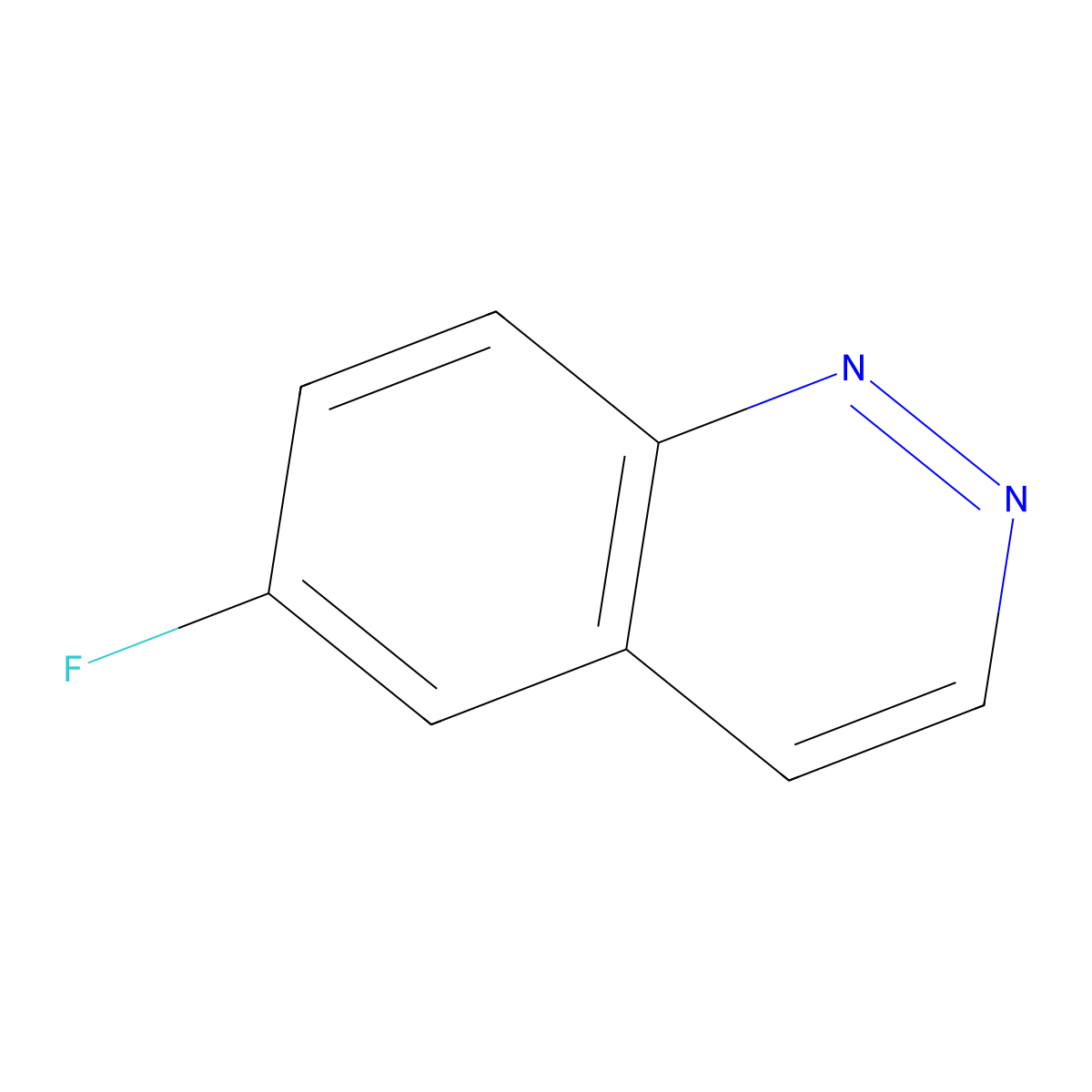 6-Fluorocinnoline molecular structure, CAS 318276-73-2