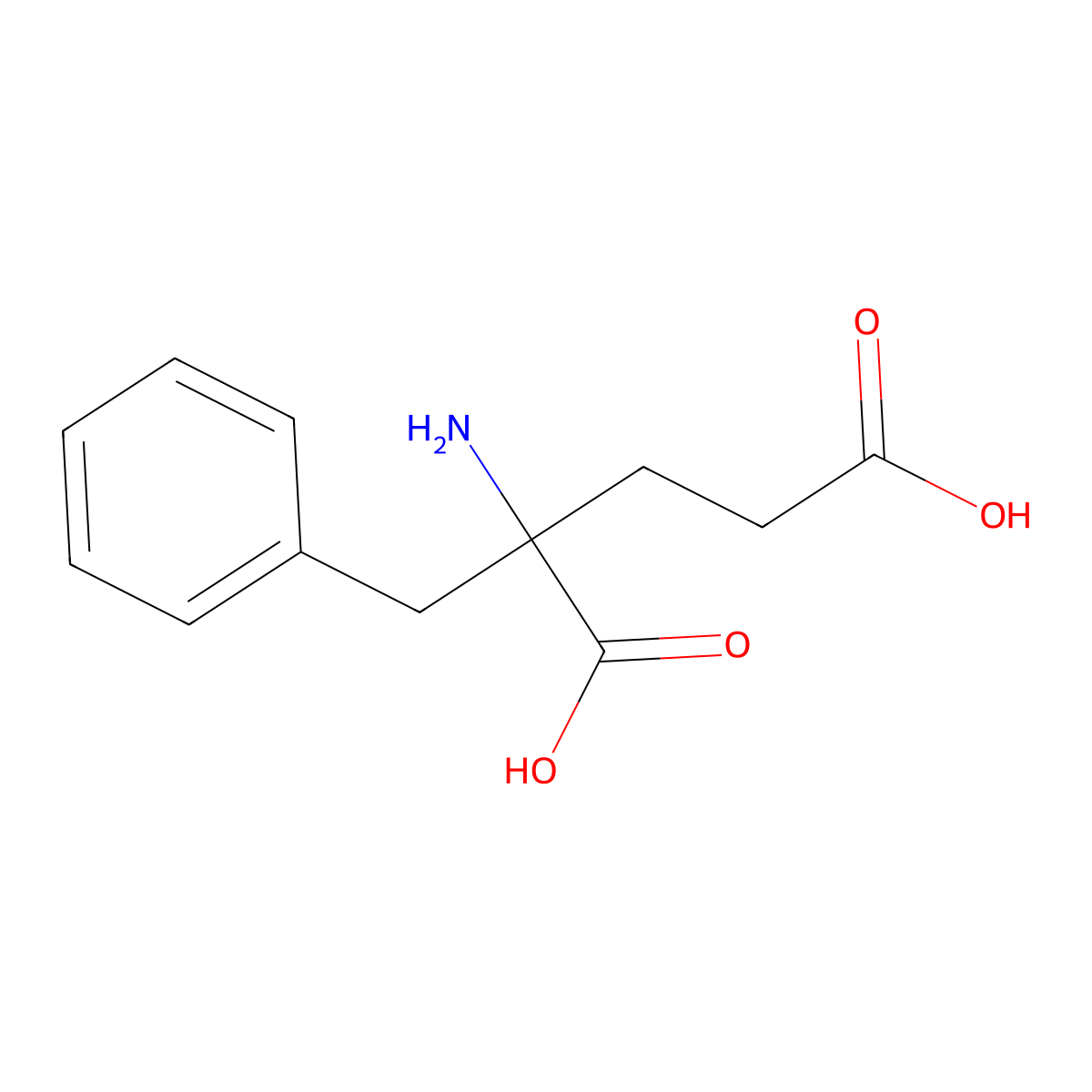 2-Benzylglutamic acid molecular structure, CAS 3183-16-2