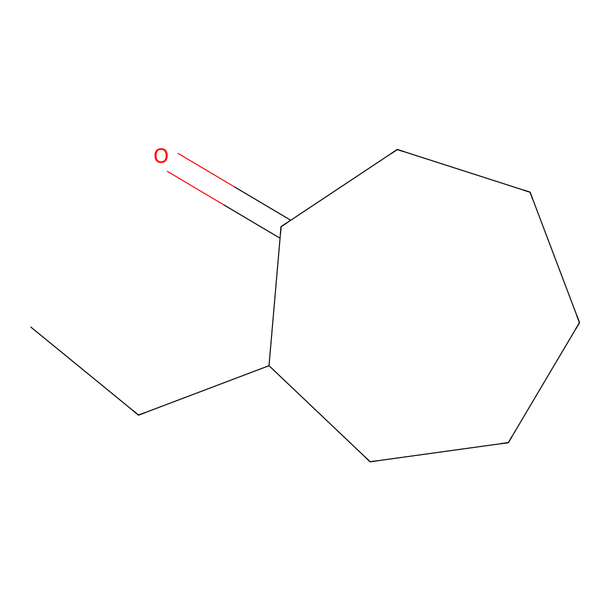 2-Ethylcycloheptan-1-one molecular structure, CAS 3183-41-3