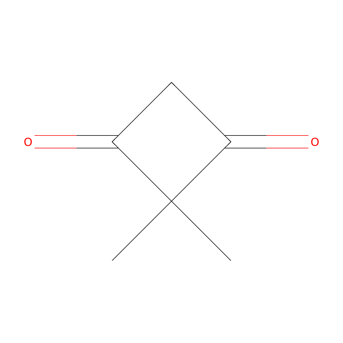 2,2-Dimethyl-1,3-cyclobutanedione molecular structure, CAS 3183-44-6