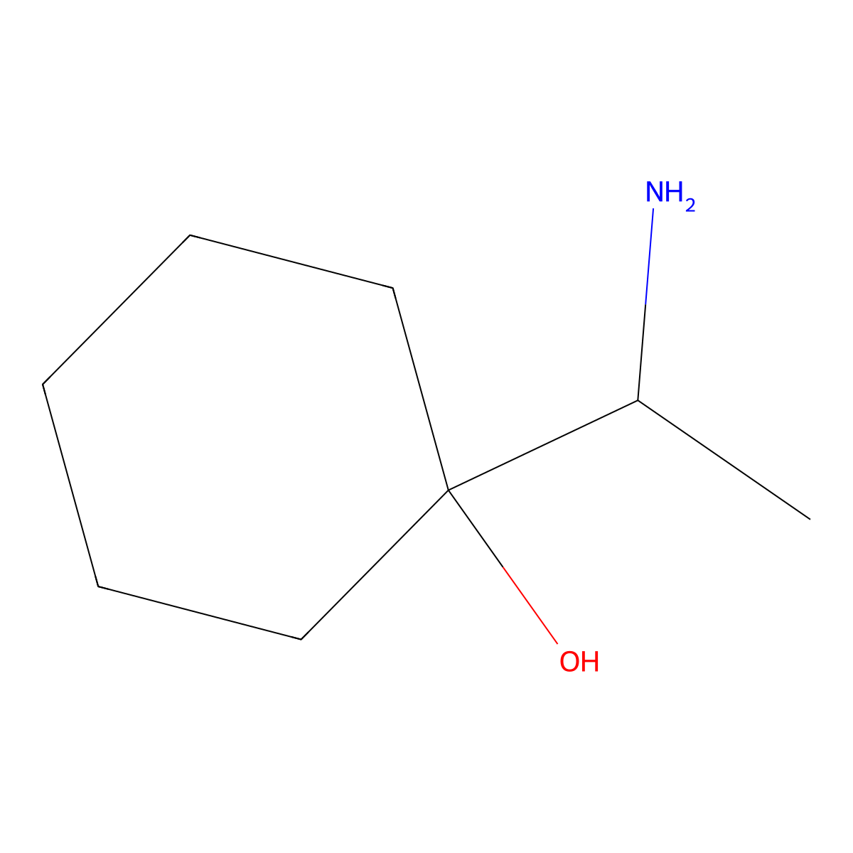 1-(1-Aminoethyl)cyclohexan-1-ol molecular structure, CAS 3183-55-9