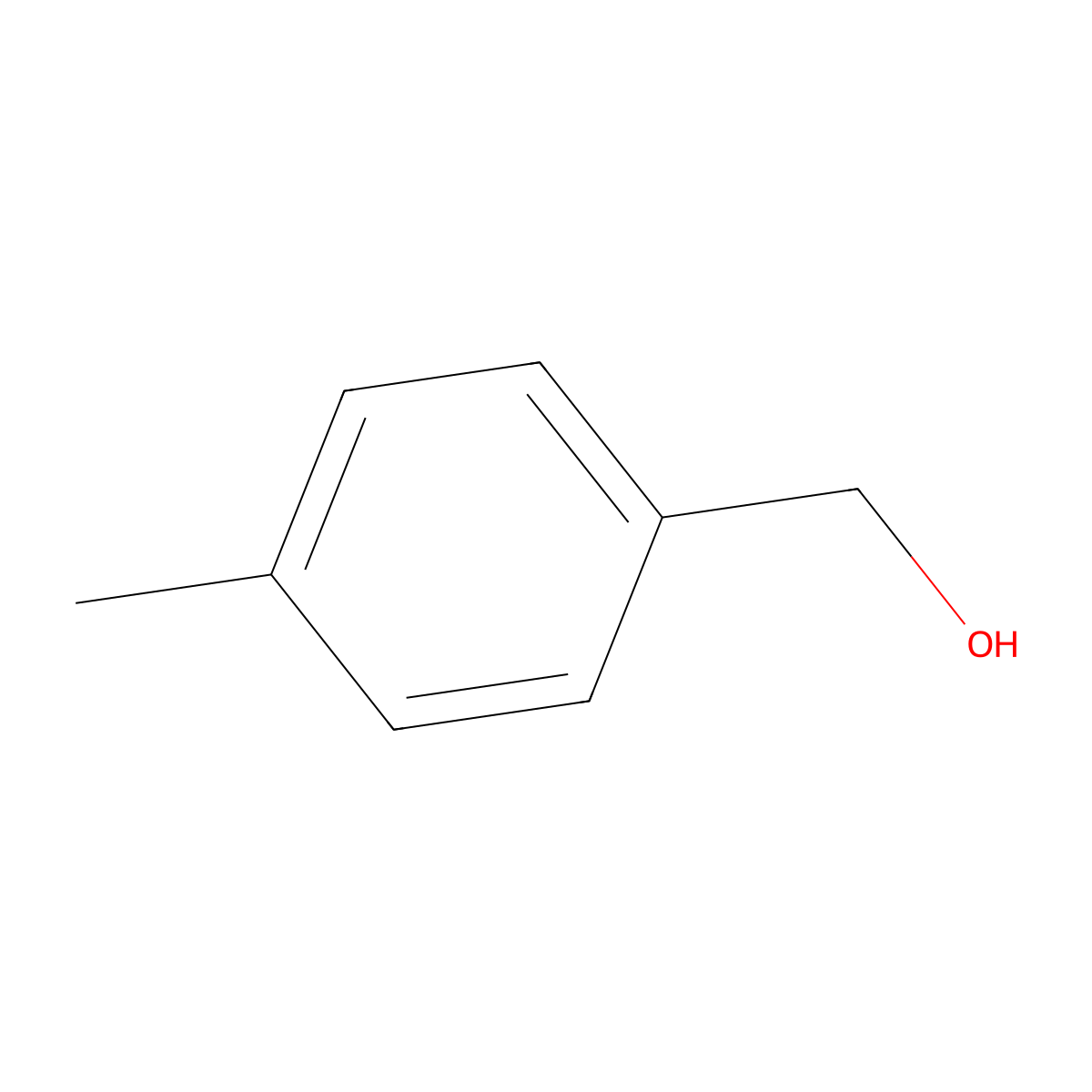 4-Methylbenzyl alcohol molecular structure, CAS 31831-37-5