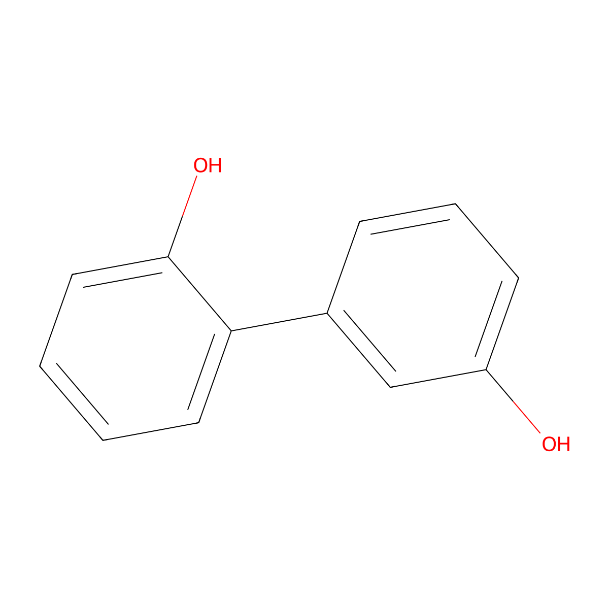 (1,1'-Biphenyl)-2,3'-diol molecular structure, CAS 31835-45-7