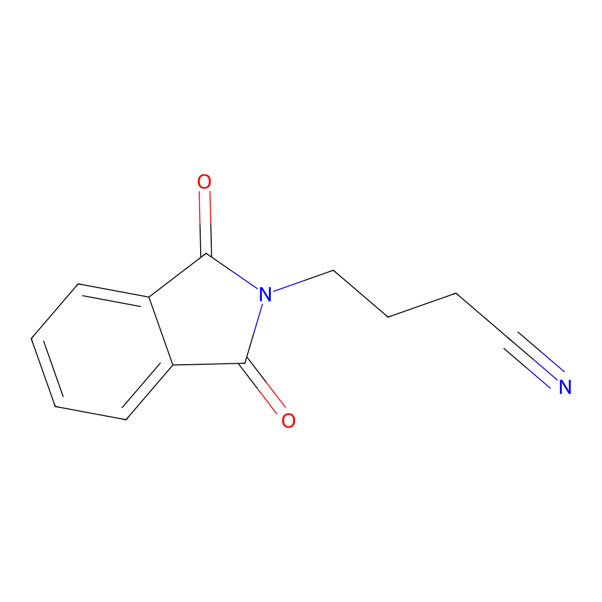 4-Phthalimidobutyronitrile molecular structure, CAS 3184-61-0