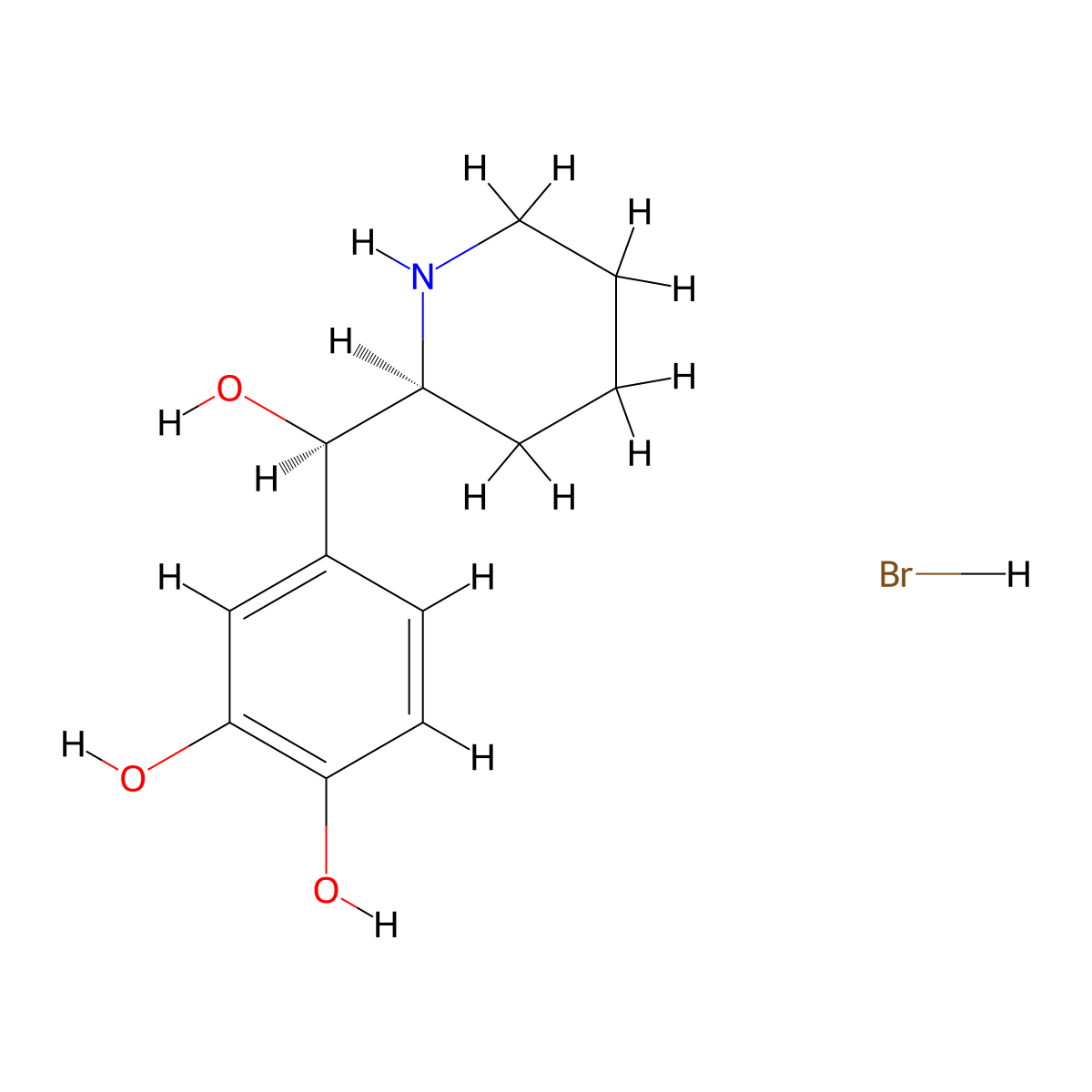 Rimiterol Hydrobromide molecular structure, CAS 31842-61-2