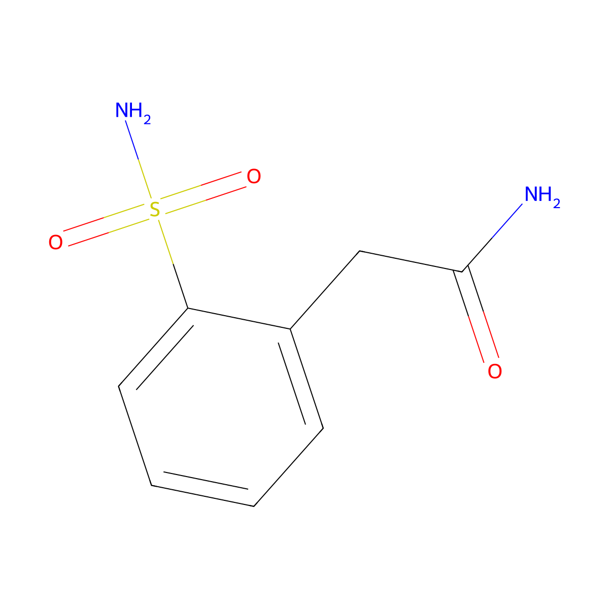 2-(2-Sulfamoylphenyl)acetamide molecular structure, CAS 31843-45-5