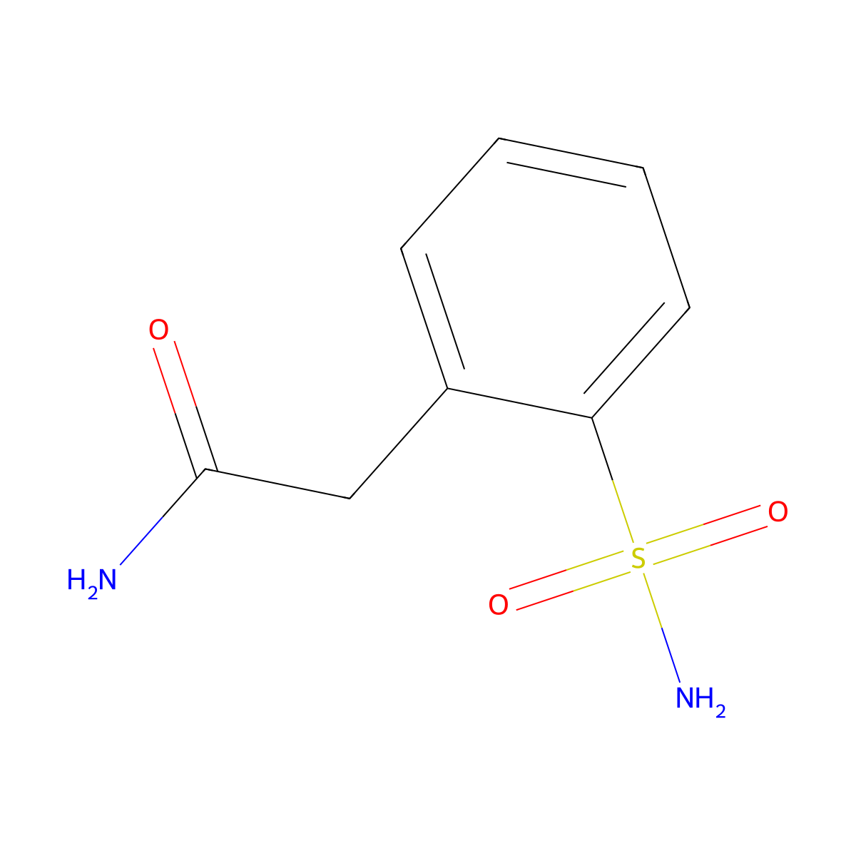 2-(2-Sulfamoylphenyl)acetamide molecular structure, CAS 31843-45-5