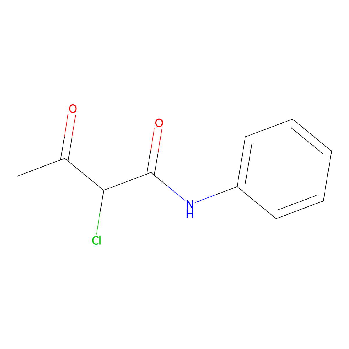 2-Chloroacetoacetanilide molecular structure, CAS 31844-92-5