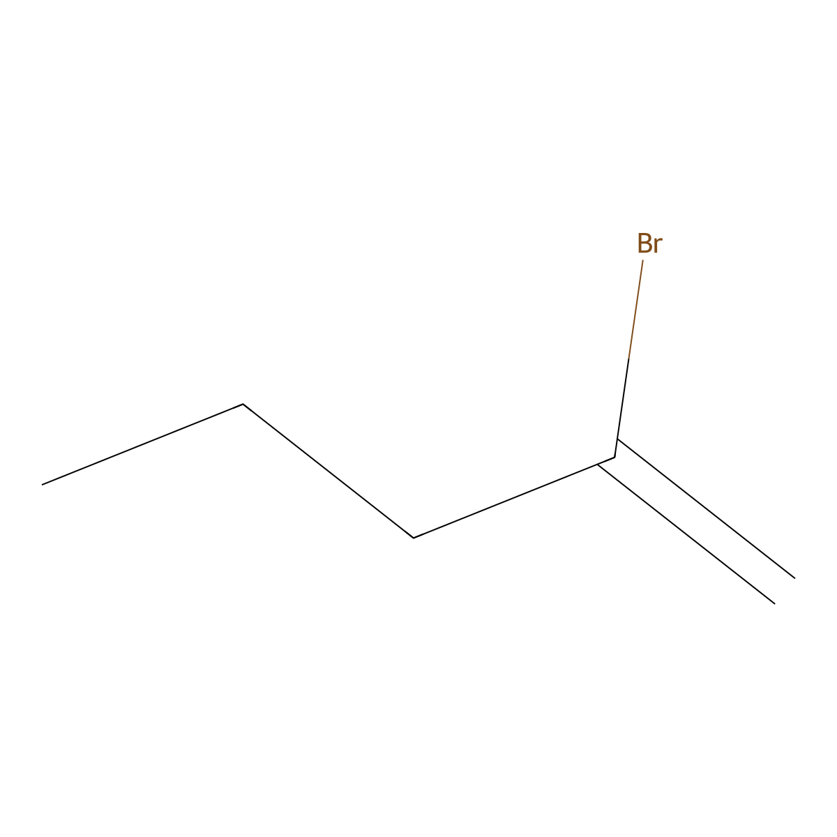 2-Bromo-1-pentene molecular structure, CAS 31844-95-8