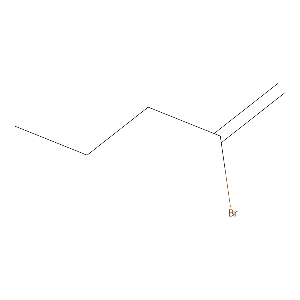 2-Bromo-1-pentene molecular structure, CAS 31844-95-8