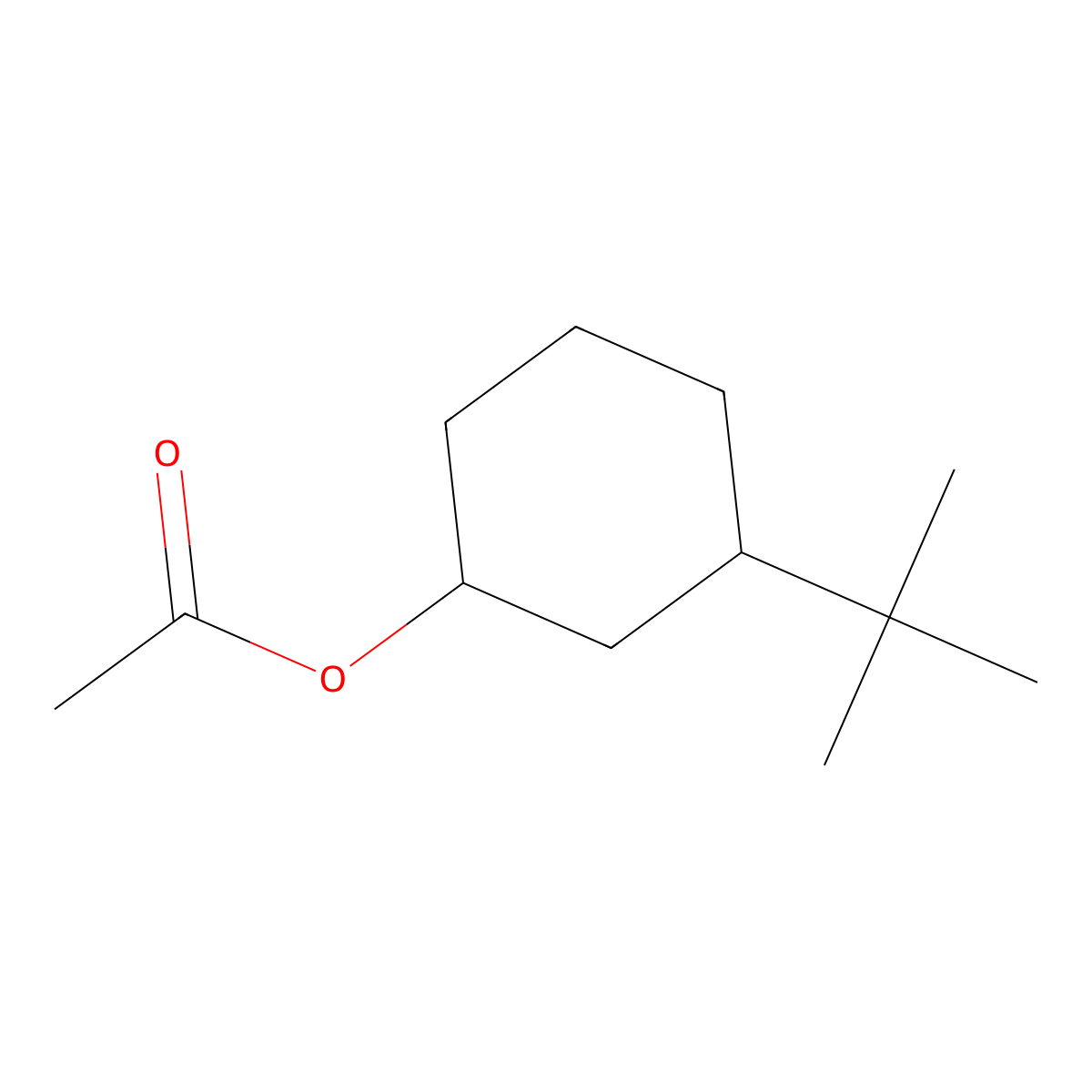3-tert-Butylcyclohexyl acetate molecular structure, CAS 31846-06-7