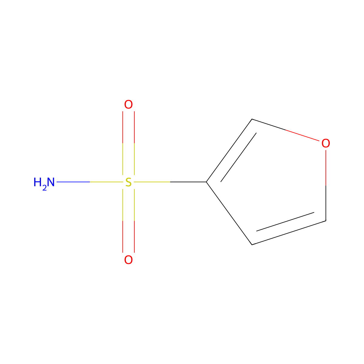 Furan-3-sulfonamide molecular structure, CAS 318462-82-7