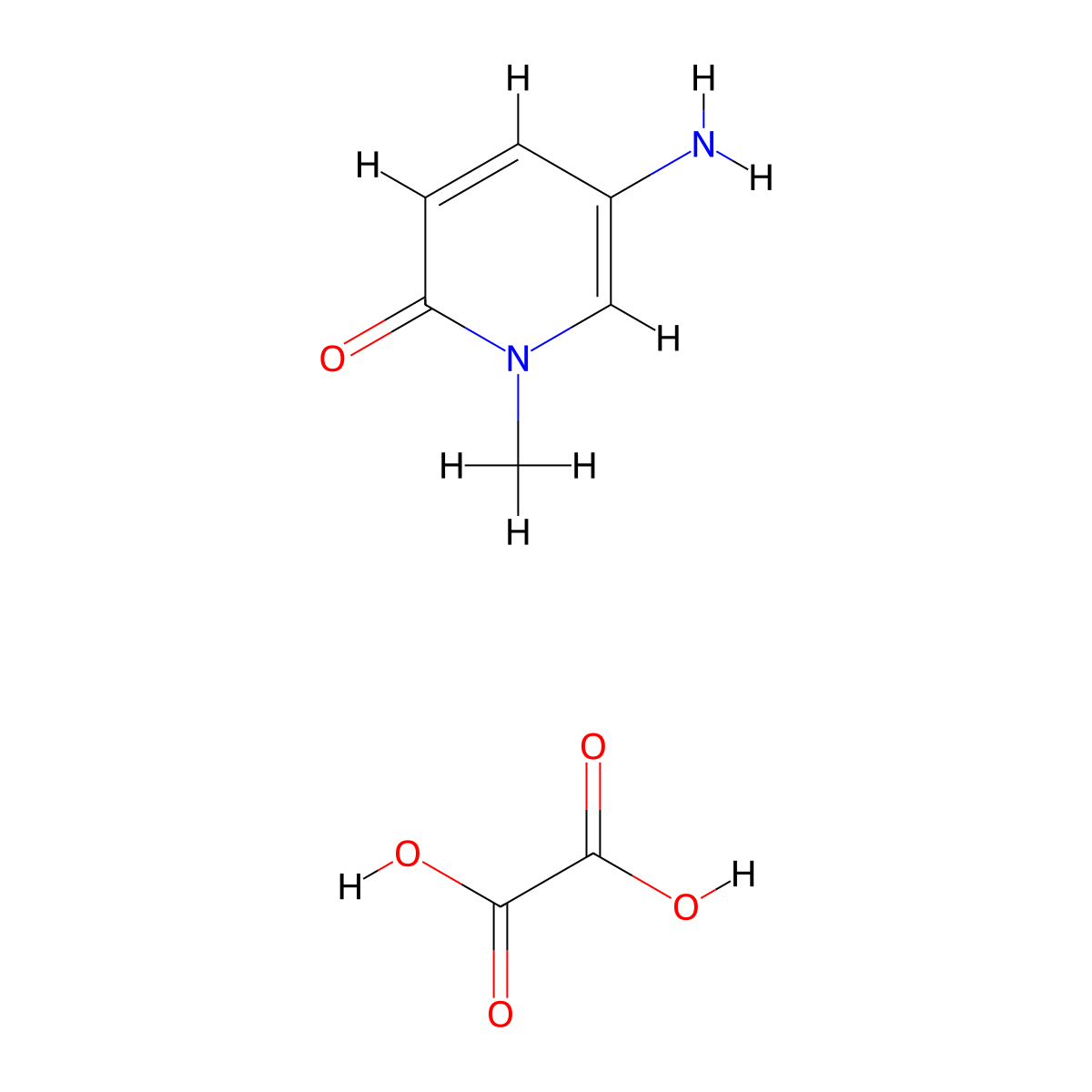 5-Amino-1-methylpyridin-2(1H)-one oxalate molecular structure, CAS 318468-73-4