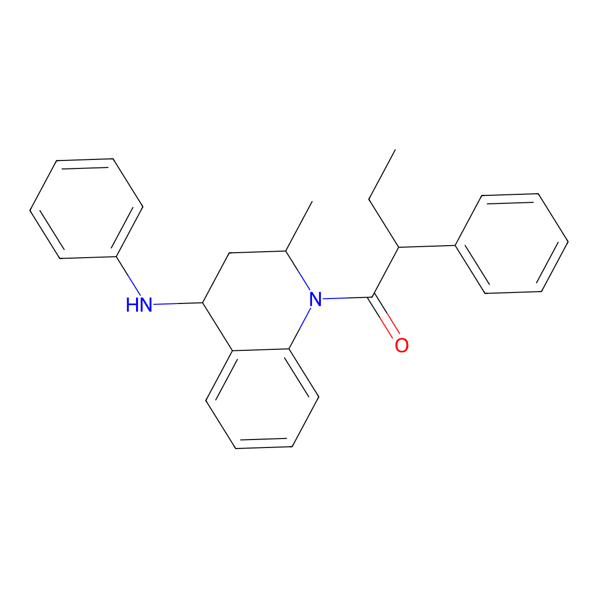 1-[2-methyl-4-(phenylamino)-3,4-dihydroquinolin-1(2H)-yl]-2-phenylbutan-1-one molecular structure, CAS 318480-22-7
