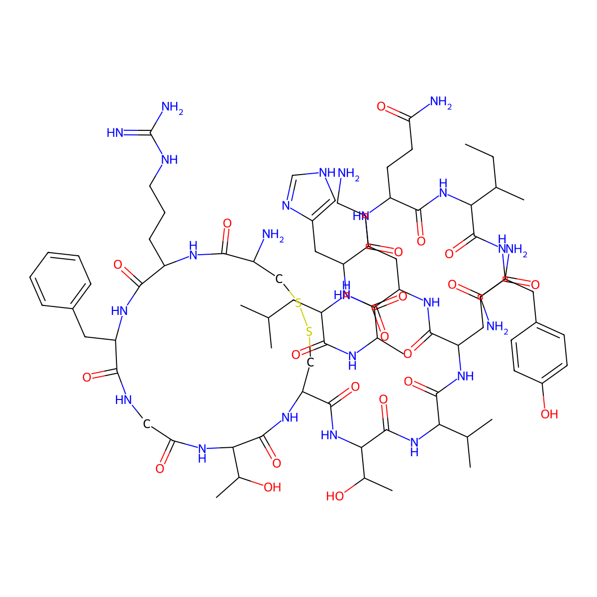 Adrenomedullin (16-31) (human, pig) molecular structure, CAS 318480-38-5
