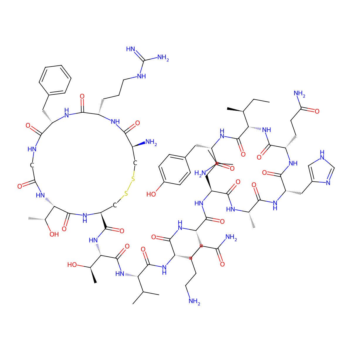 Adrenomedullin (16-31) (human, pig) molecular structure, CAS 318480-38-5