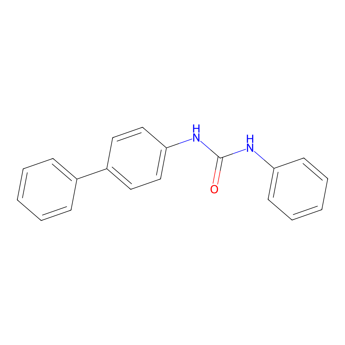 1-Phenyl-3-(4-phenylphenyl)urea molecular structure, CAS 3185-71-5