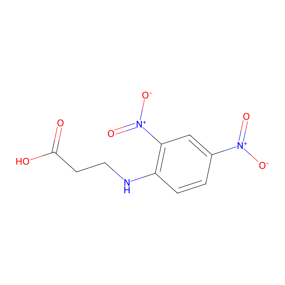 DNP-beta-alanine molecular structure, CAS 3185-97-5