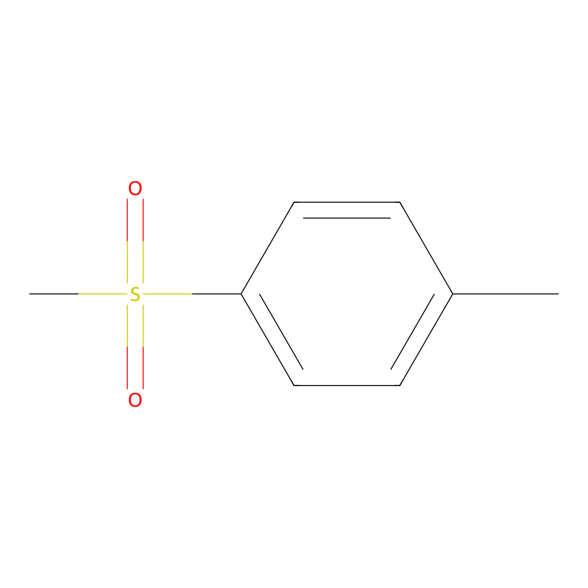 p-Tolyl methyl sulfone molecular structure, CAS 3185-99-7