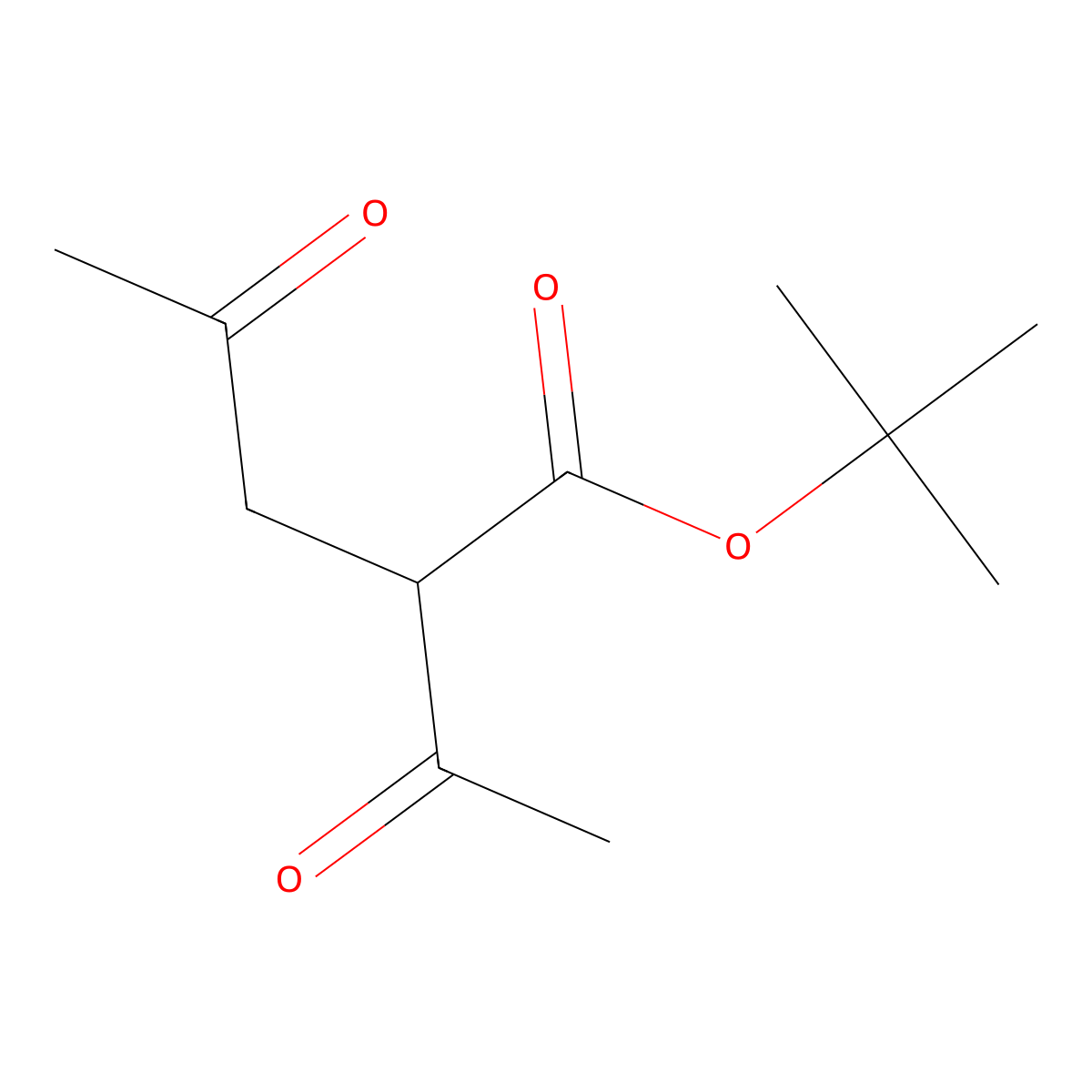 Tert-butyl 2-acetyl-4-oxopentanoate molecular structure, CAS 318511-70-5